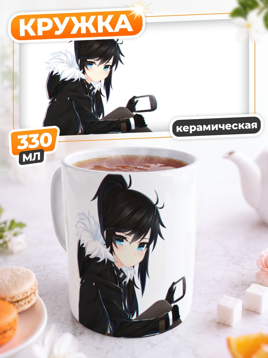 Кружка керамическая Ли Сеха в черном