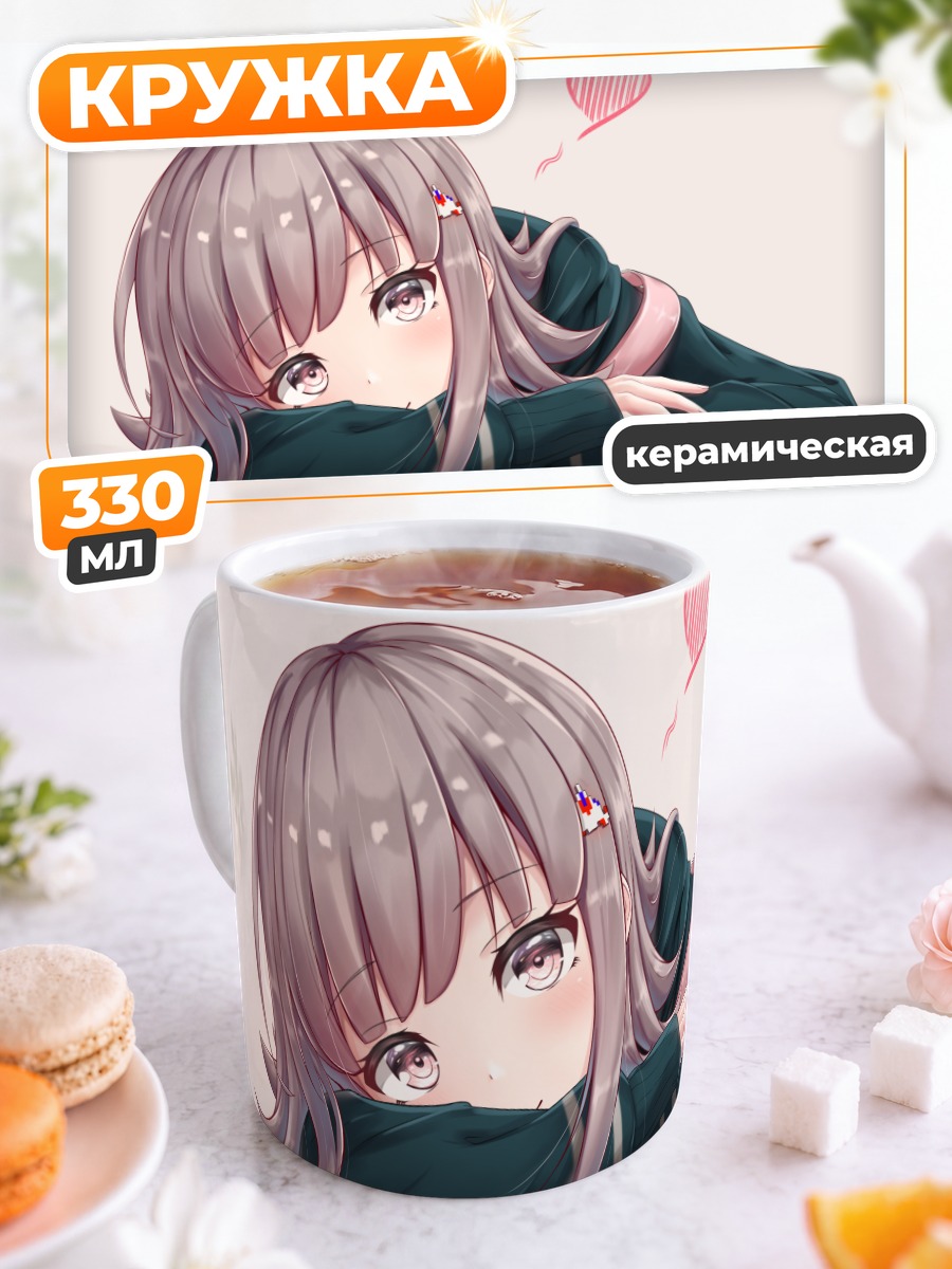 Кружка керамическая Чиаки Нанами с блинами