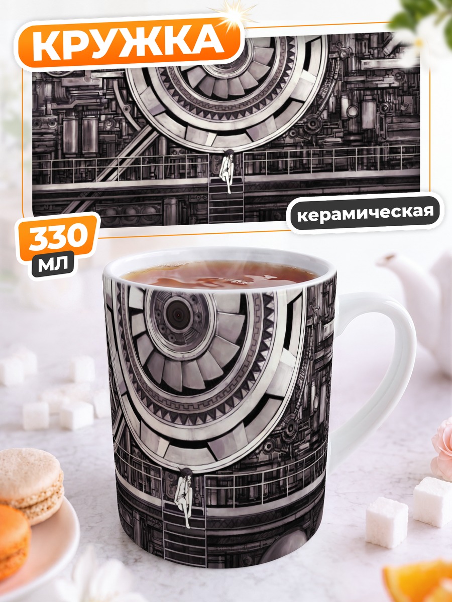 Кружка керамическая Лэйн в механизмах