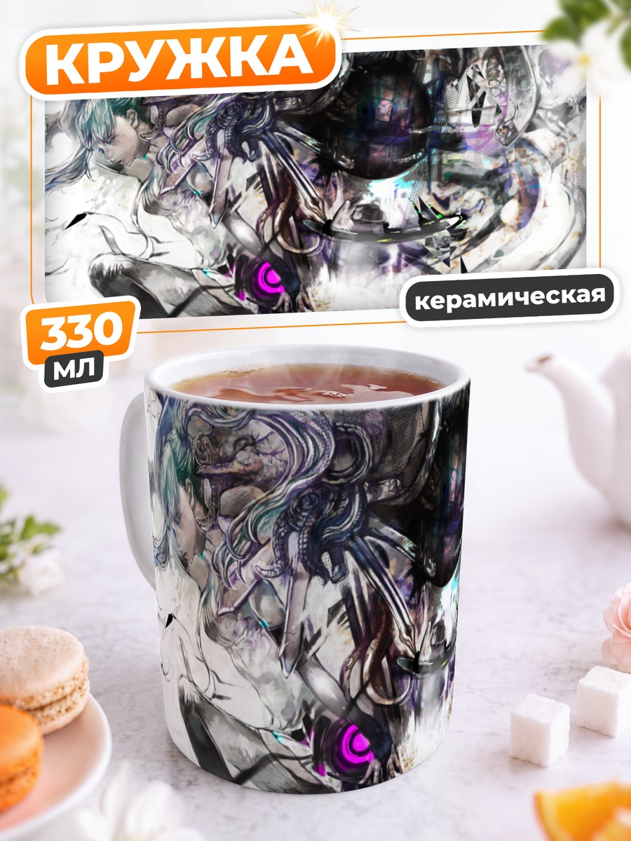 Кружка керамическая Мику Хацунэ в вихре
