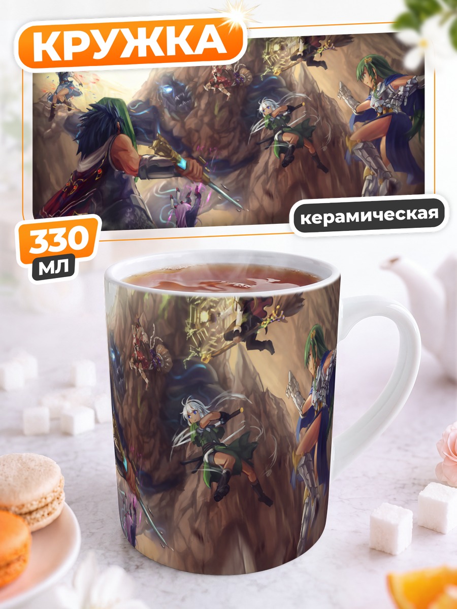 Кружка керамическая Рейму Хакурэй и союзники