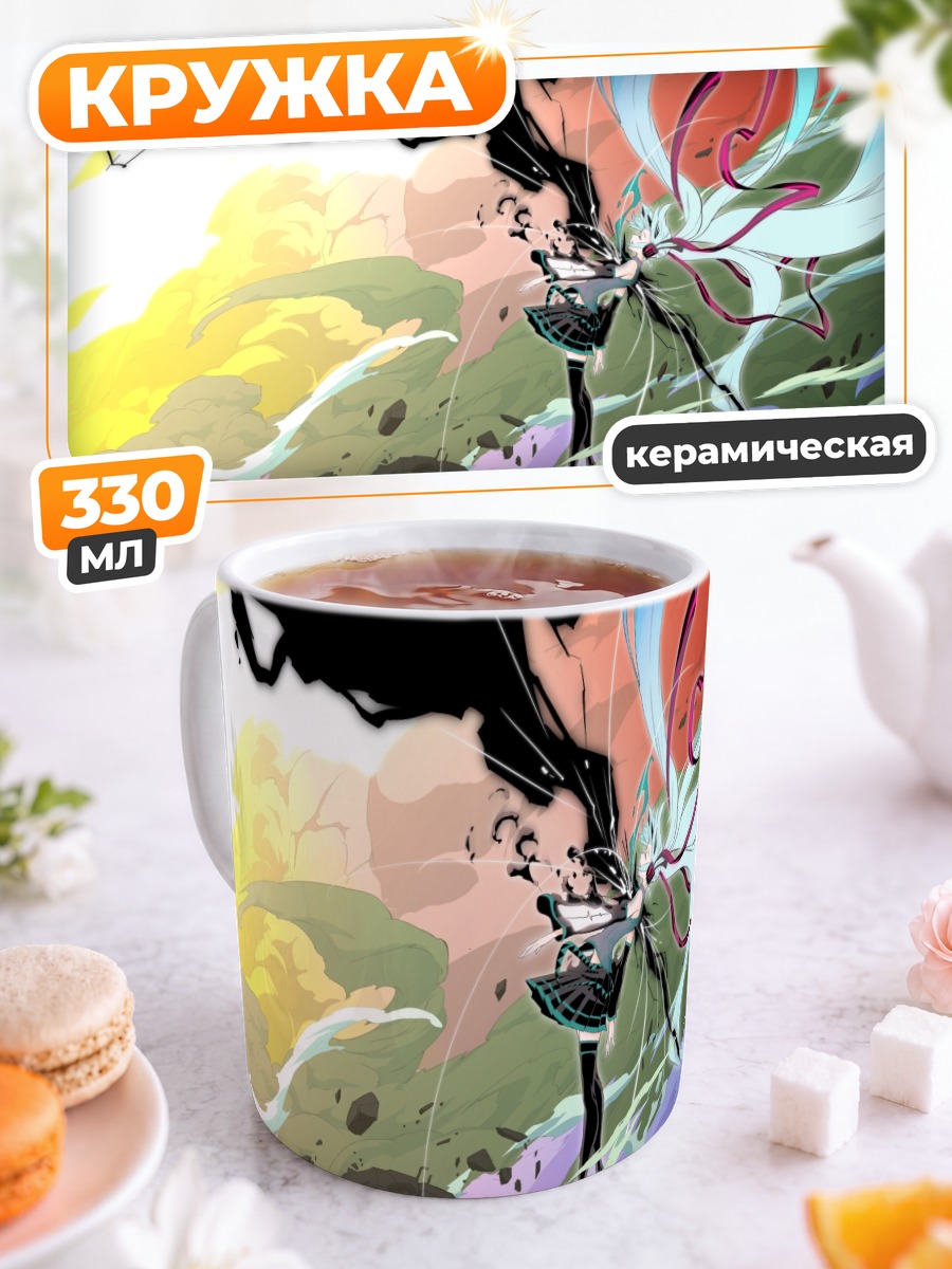 Кружка керамическая Мику Хацунэ в вихре