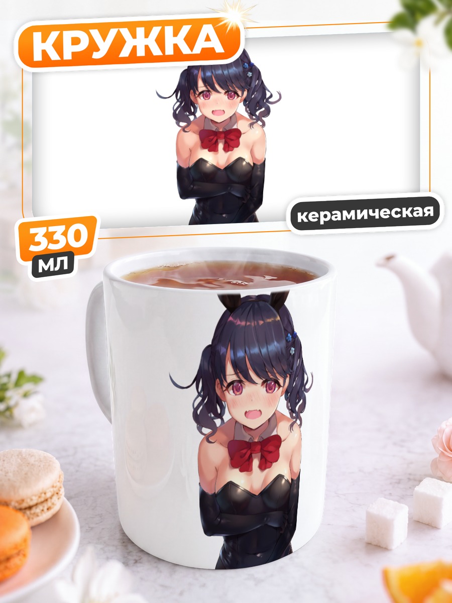 Кружка керамическая Които Фукумару в черном