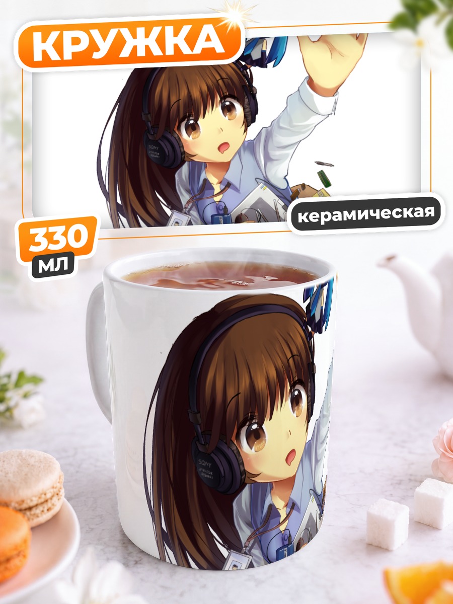Кружка керамическая Мику Хацунэ и фотограф