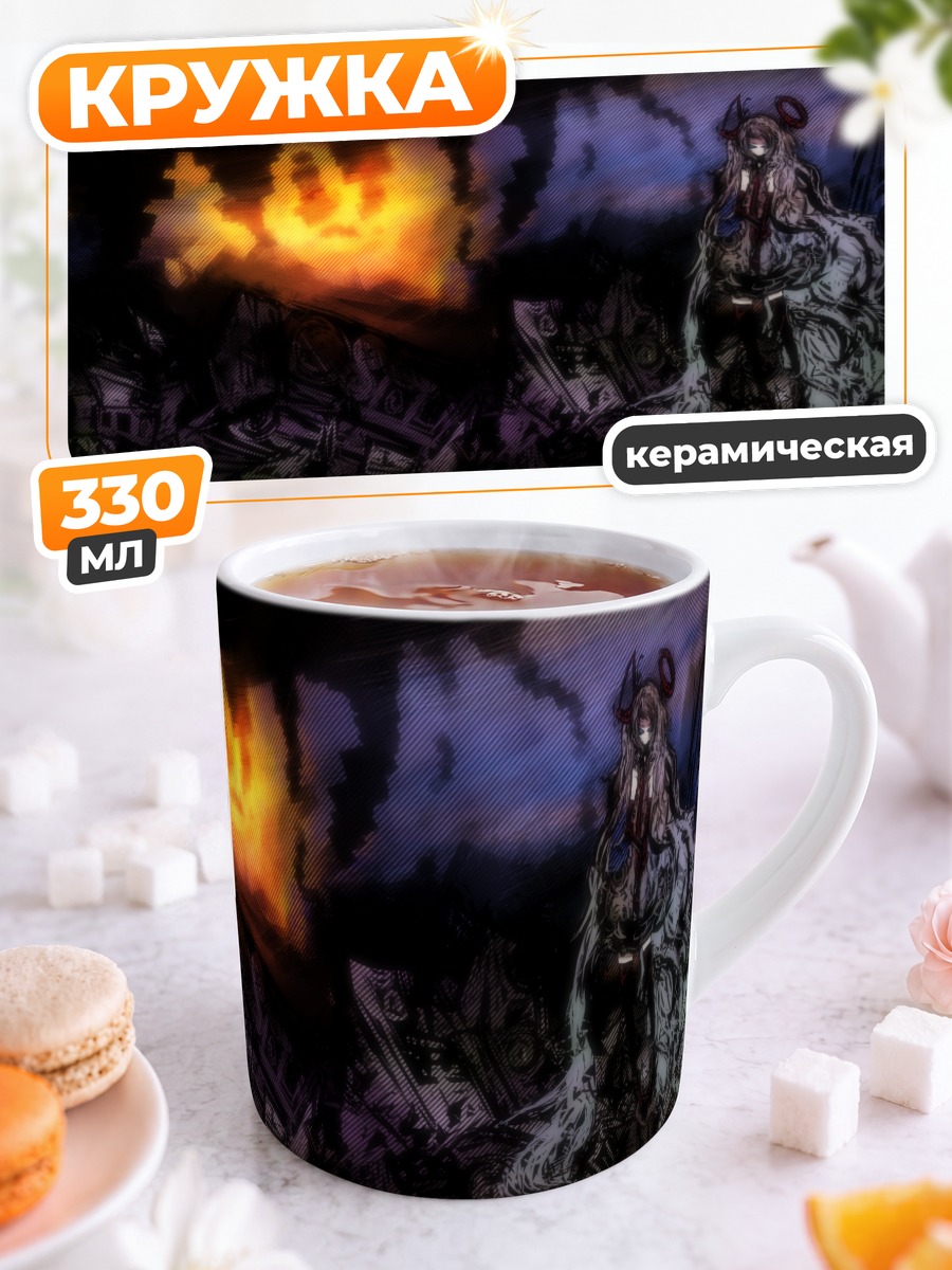 Кружка керамическая Мику Хацунэ в руинах