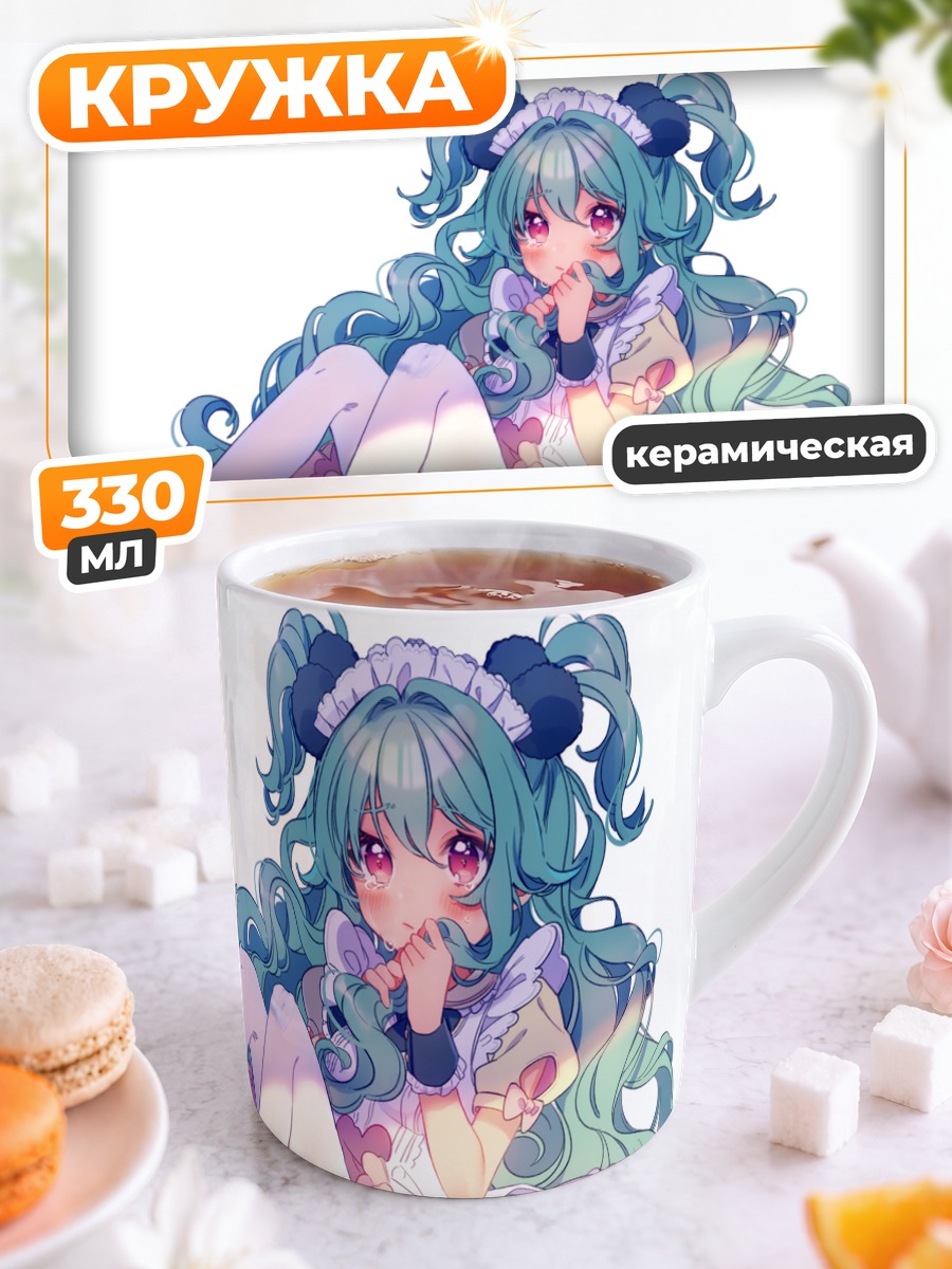 Кружка керамическая Мику Хацунэ в лолите