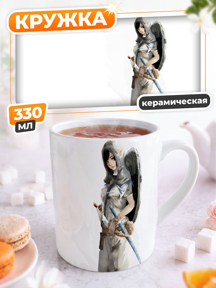 Кружка керамическая Воин в доспехах