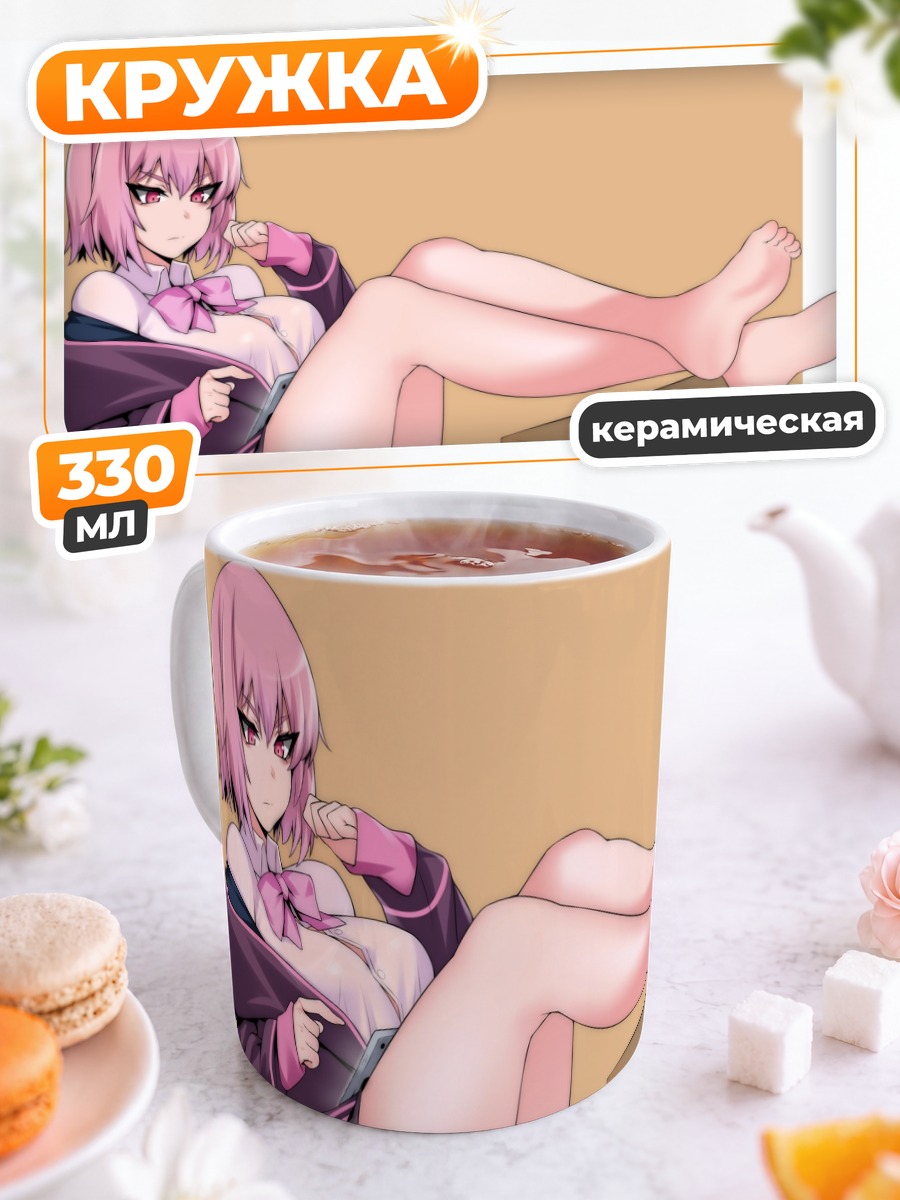 Кружка керамическая Аканэ Синдзё в отдыхе