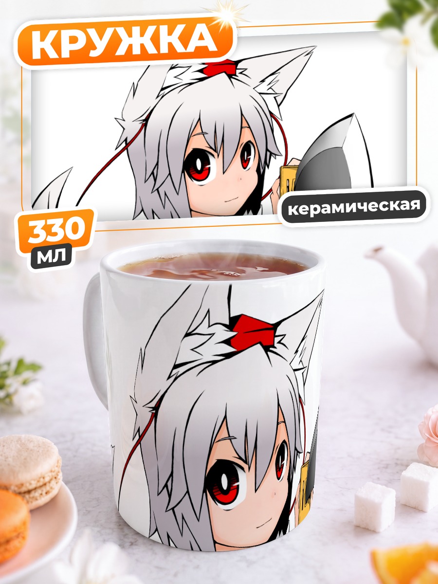 Кружка керамическая Момидзи Инубасири с мечом