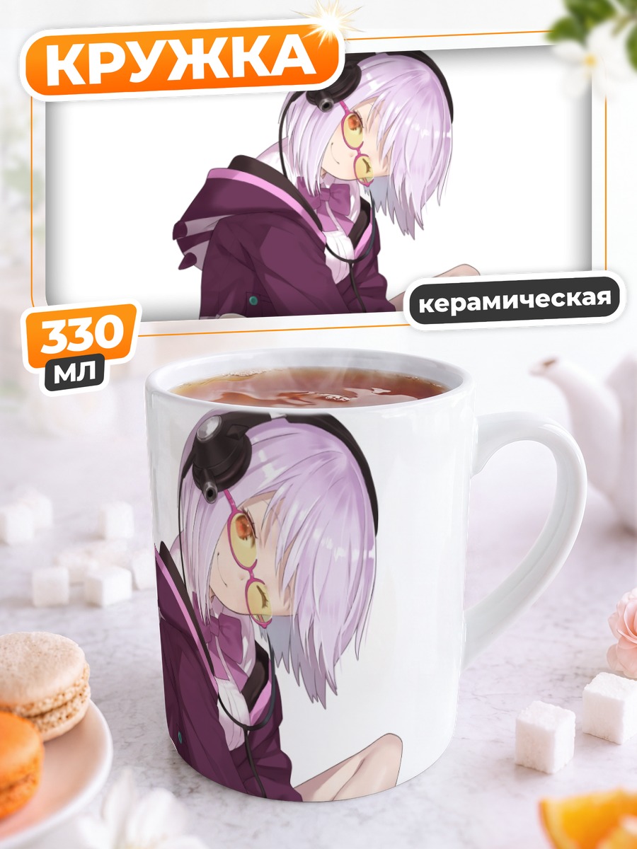 Кружка керамическая Аканэ Синдзё в наушниках