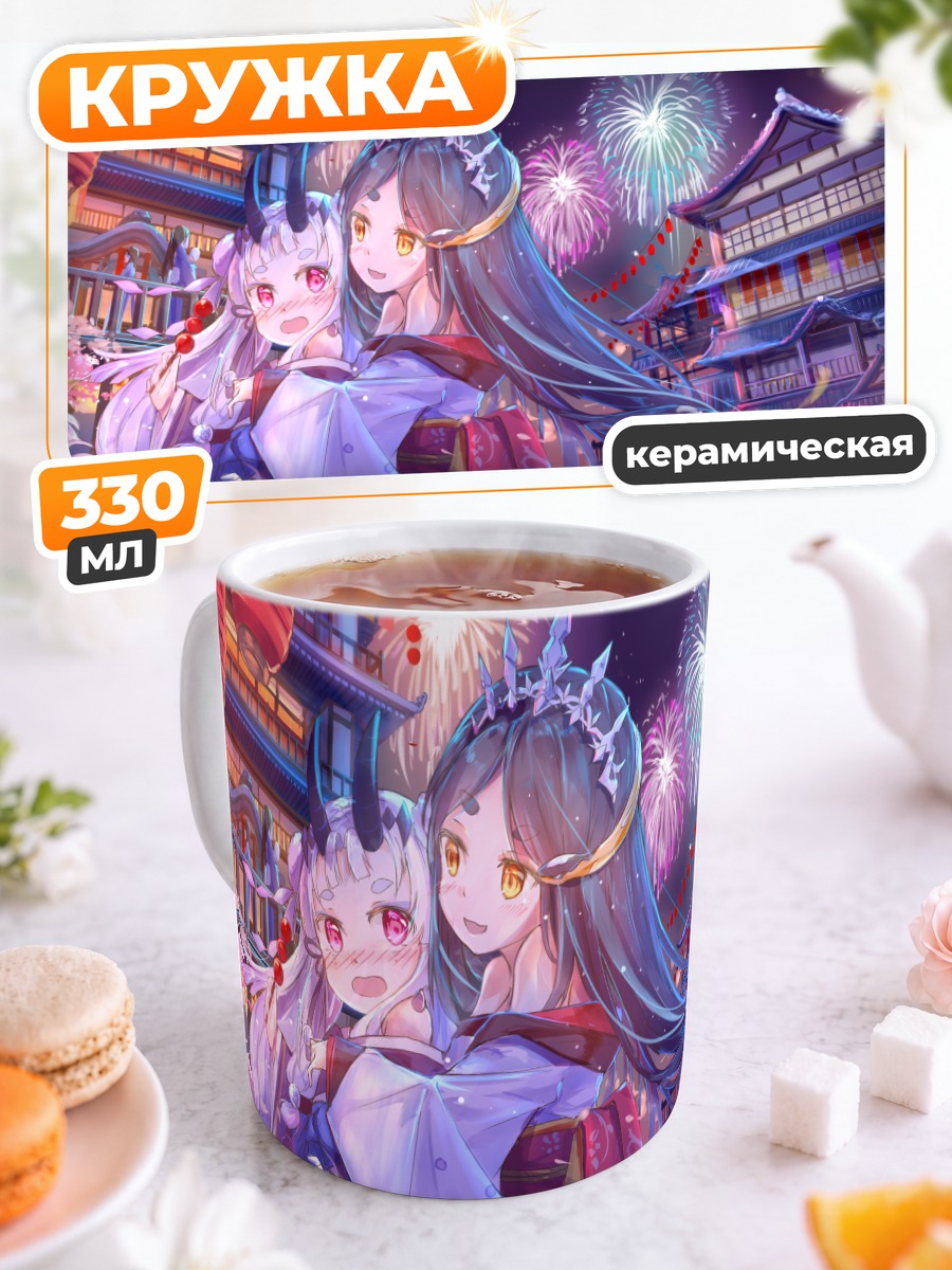 Кружка керамическая Мику Хацунэ и праздник
