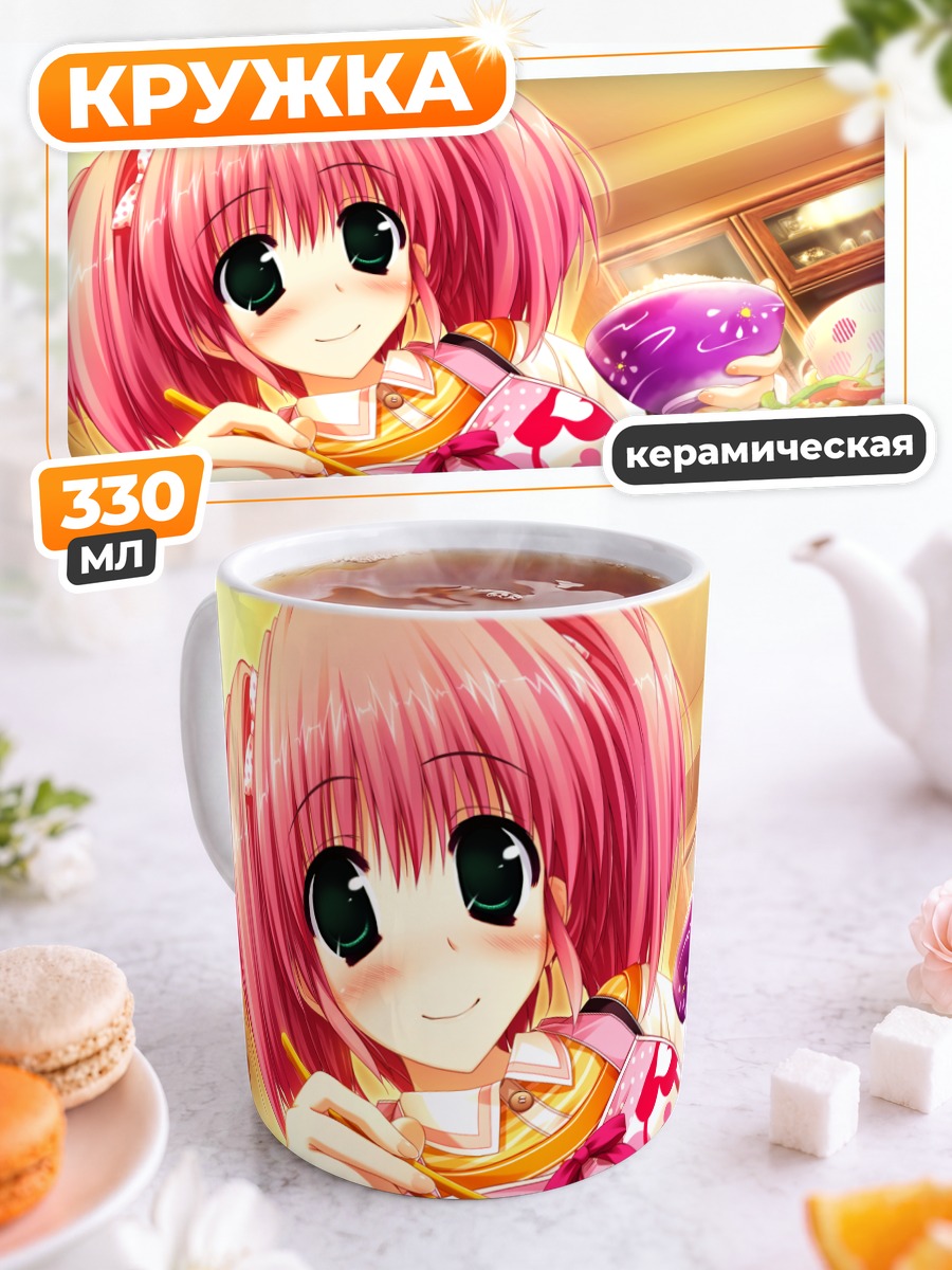 Кружка керамическая Манами Хаясе с лапшой