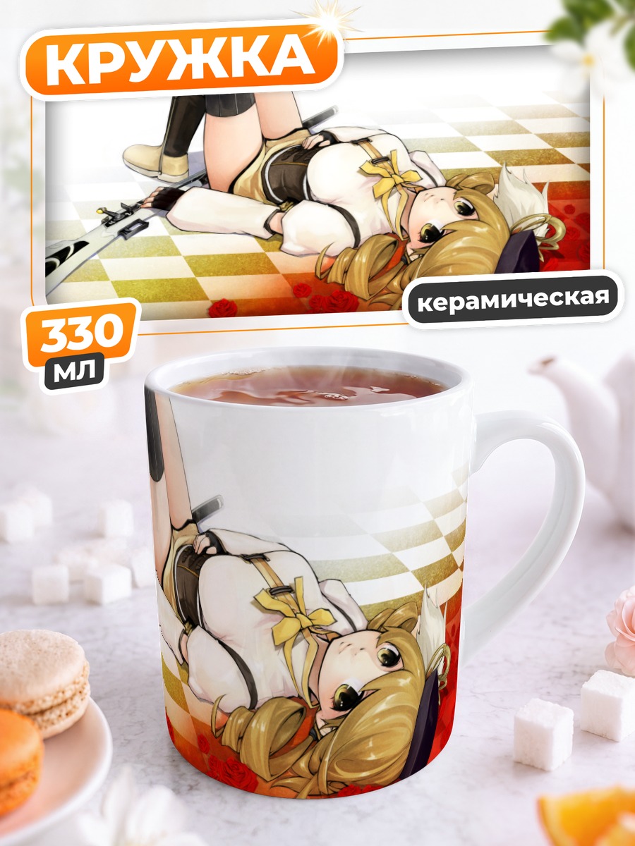 Кружка керамическая Мами Томоэ в розах