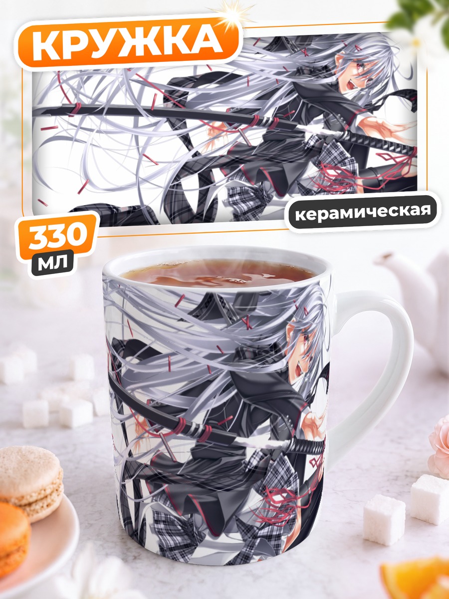 Кружка керамическая Девушка с катаной