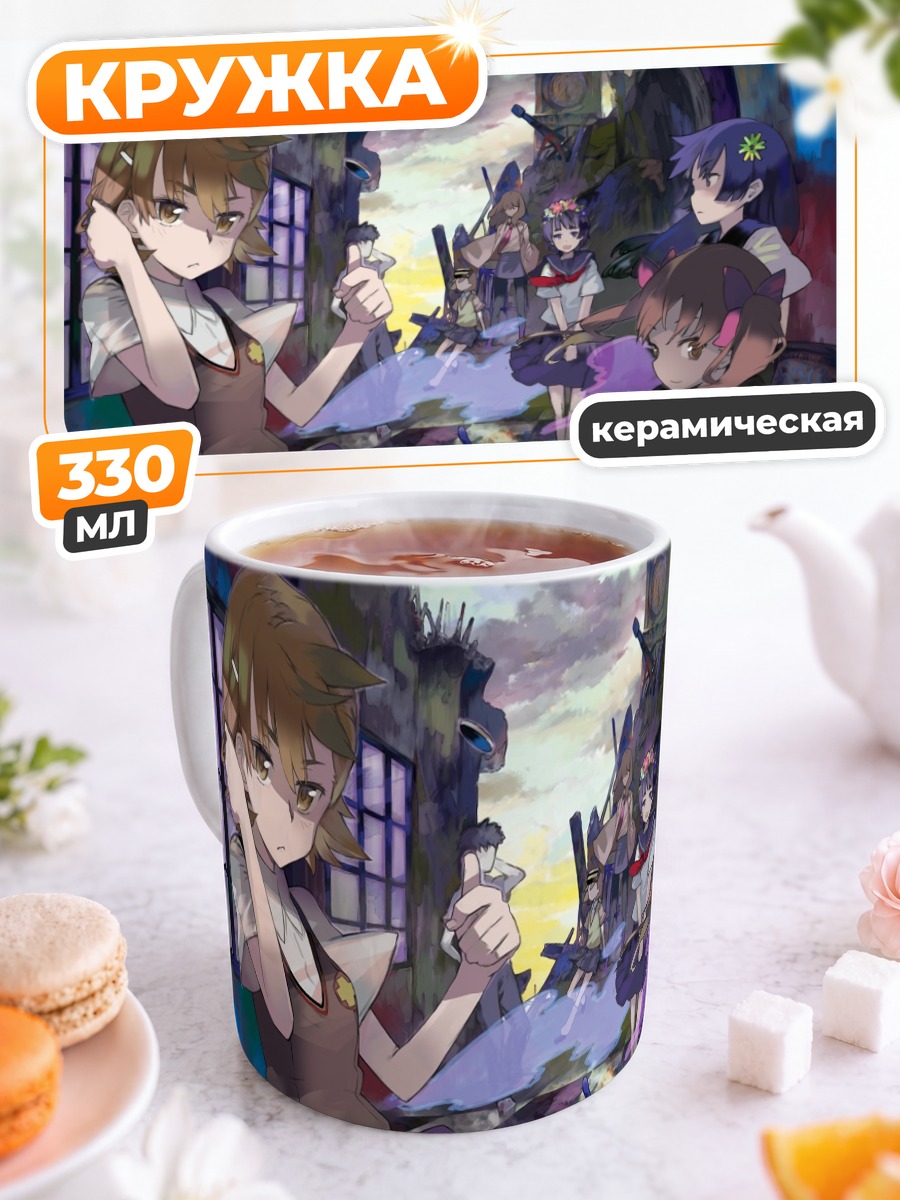 Кружка керамическая Мисака Микото и друзья