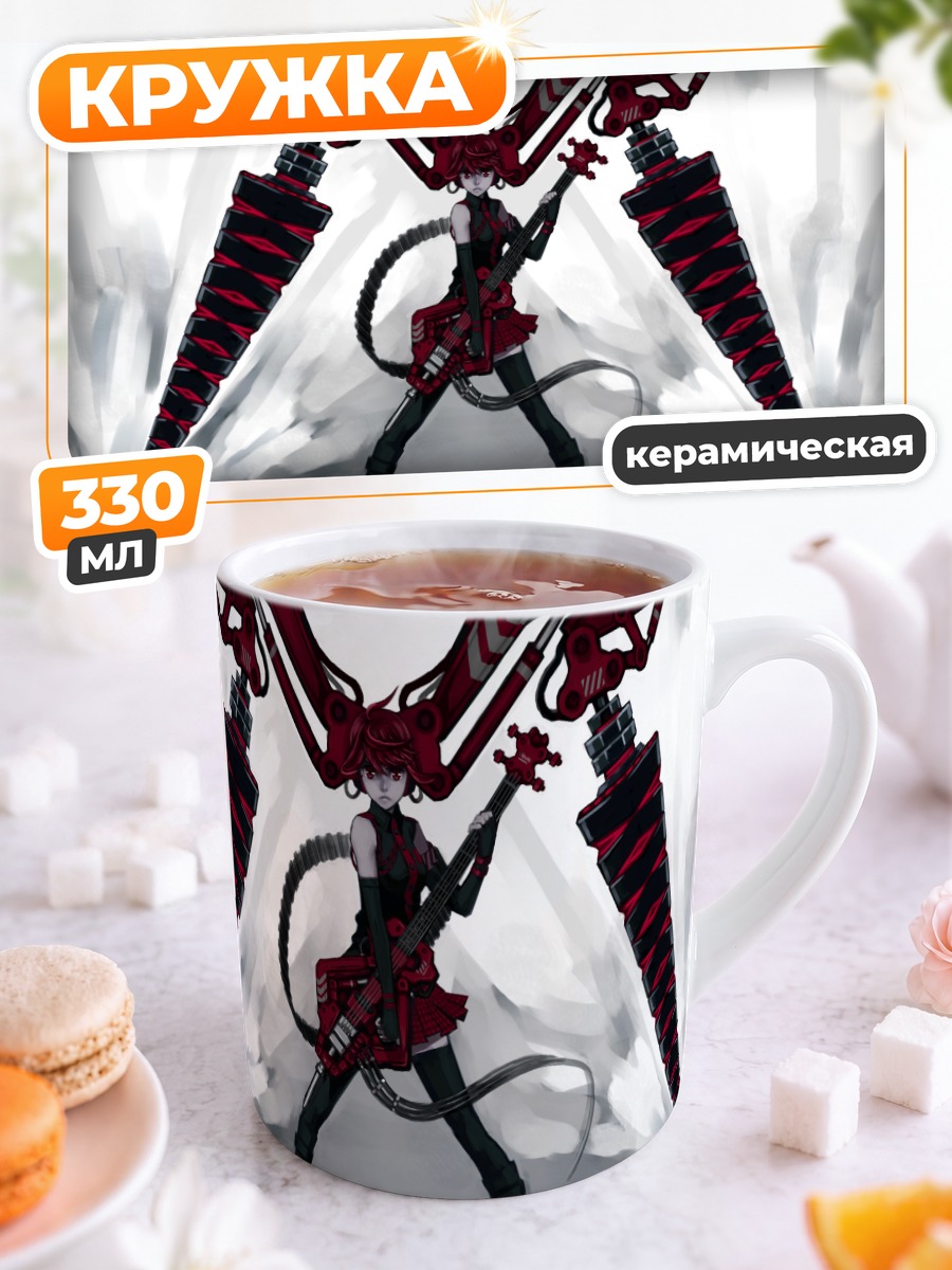 Кружка керамическая Тето Касанэ с мечами