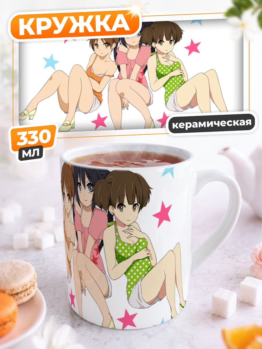 Кружка керамическая Девушки K-On!