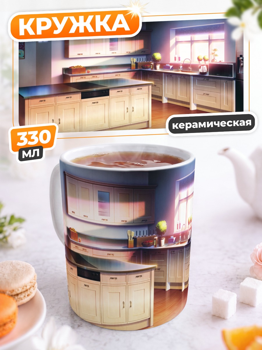 Кружка керамическая Уютная кухня