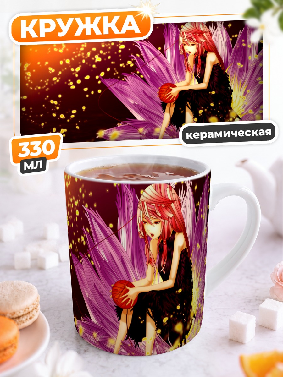 Кружка керамическая Инори Юзуриха в цветке