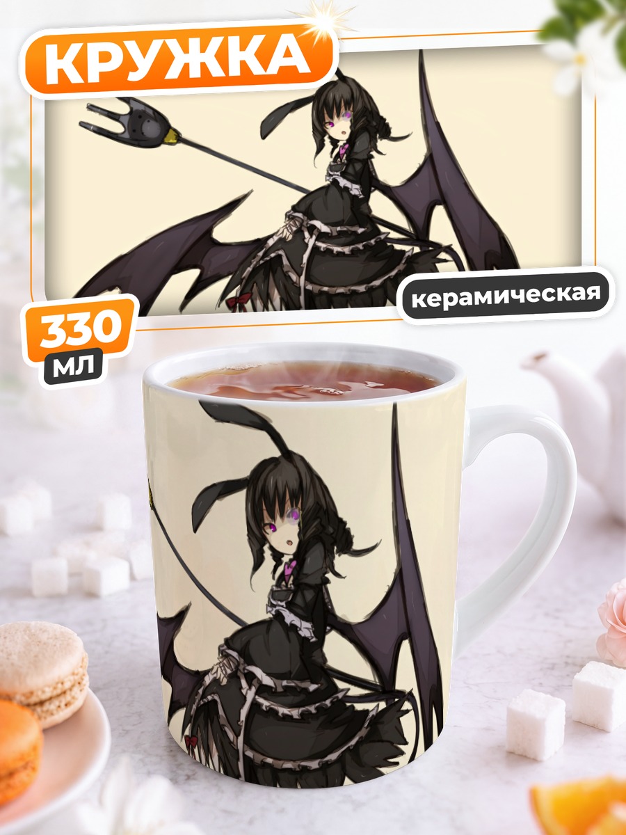 Кружка керамическая Заячья девушка с косой