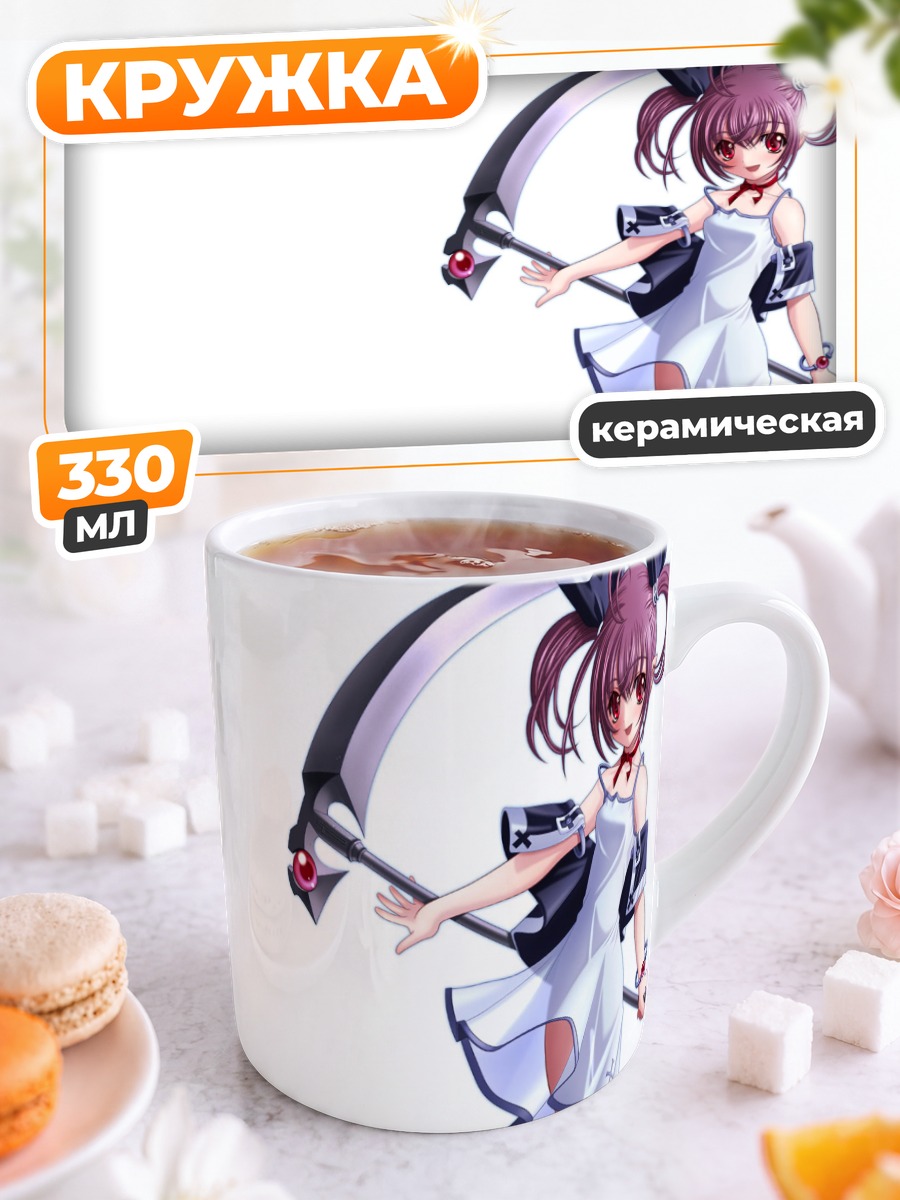 Кружка керамическая Мику Хацунэ с косой