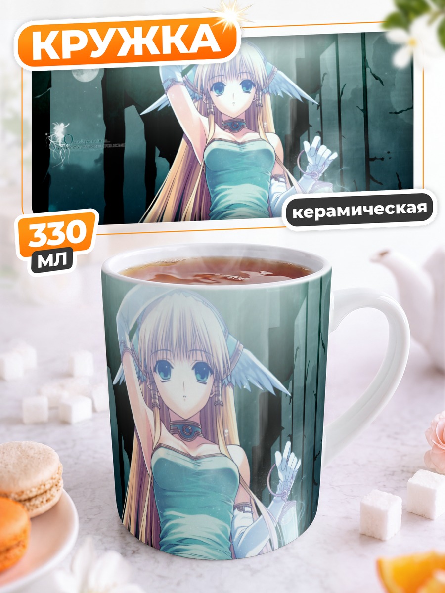 Кружка керамическая Мику Хацунэ в лесу