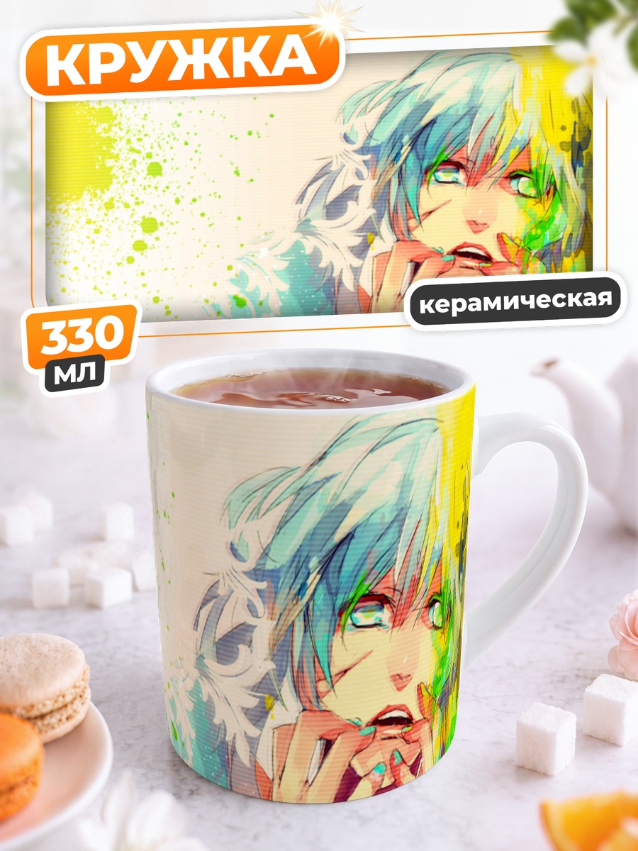 Кружка керамическая Мику Хацунэ в красках