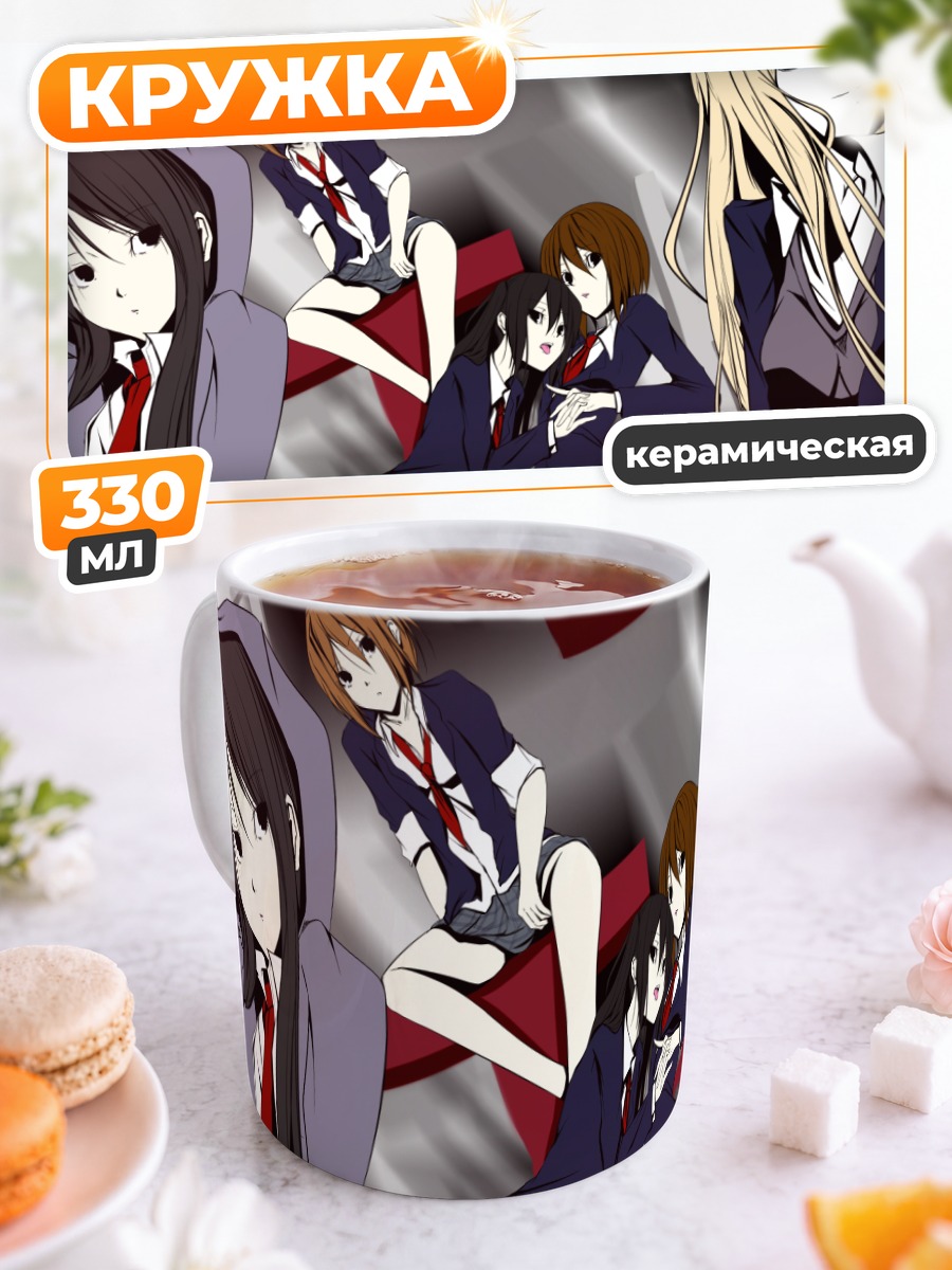 Кружка керамическая Девушки K-On!