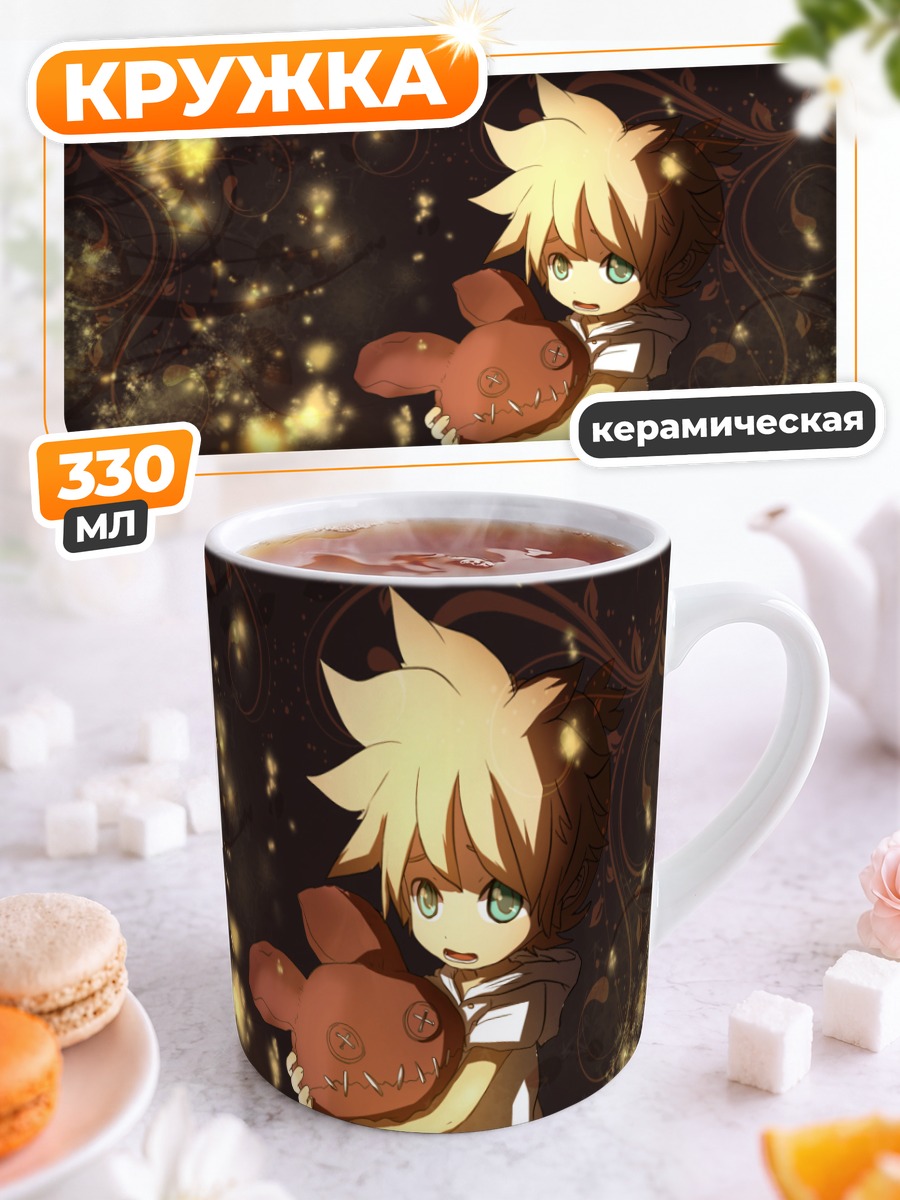 Кружка керамическая Лен Кагамин с игрушкой