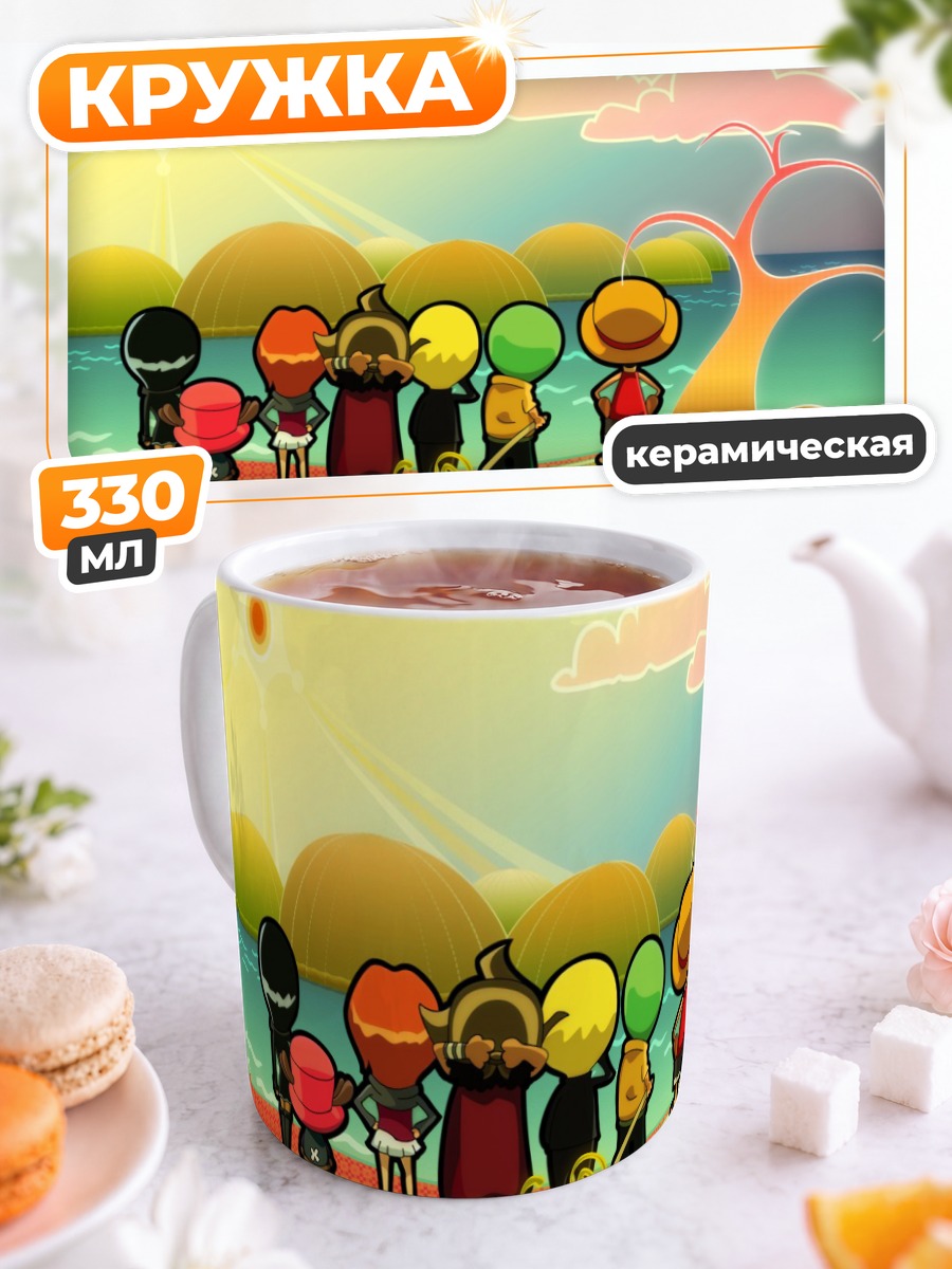 Кружка керамическая Монки Д. Луффи и команда