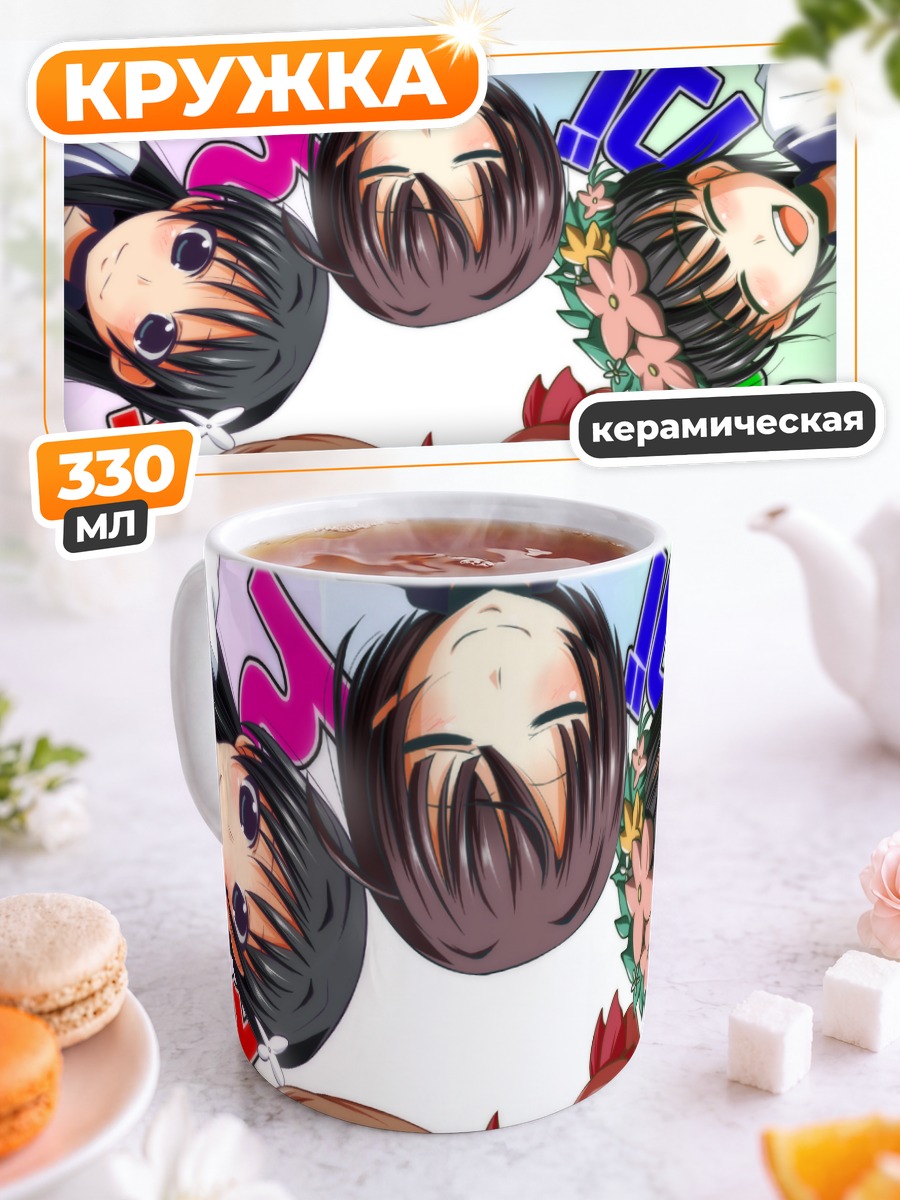 Кружка керамическая Микото Мисака и подруги
