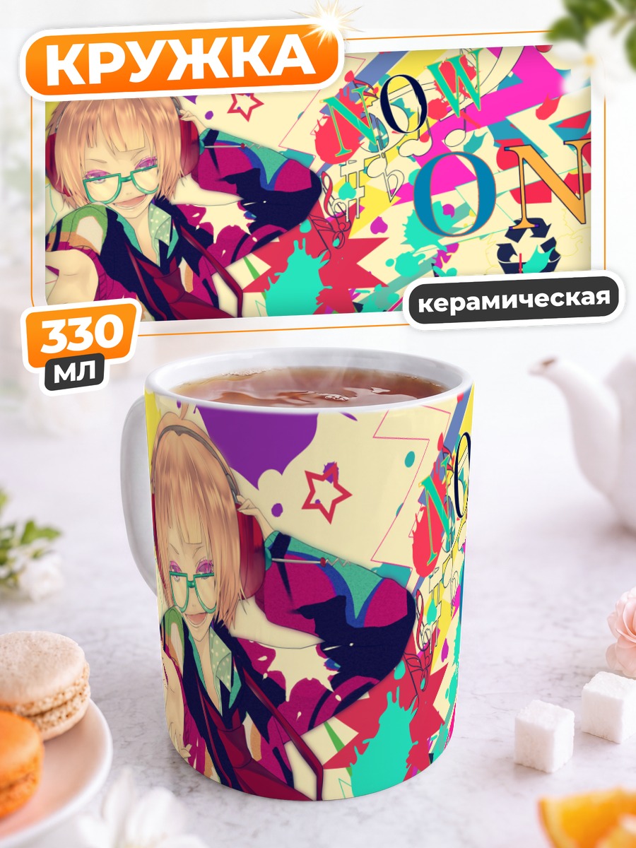 Кружка керамическая Мику Хацунэ в эфире