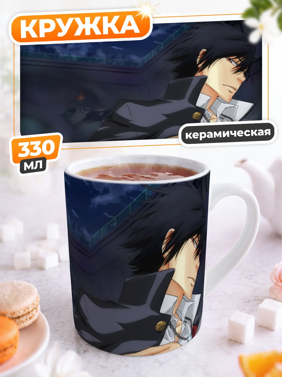 Кружка керамическая Хибари Кёя в плаще