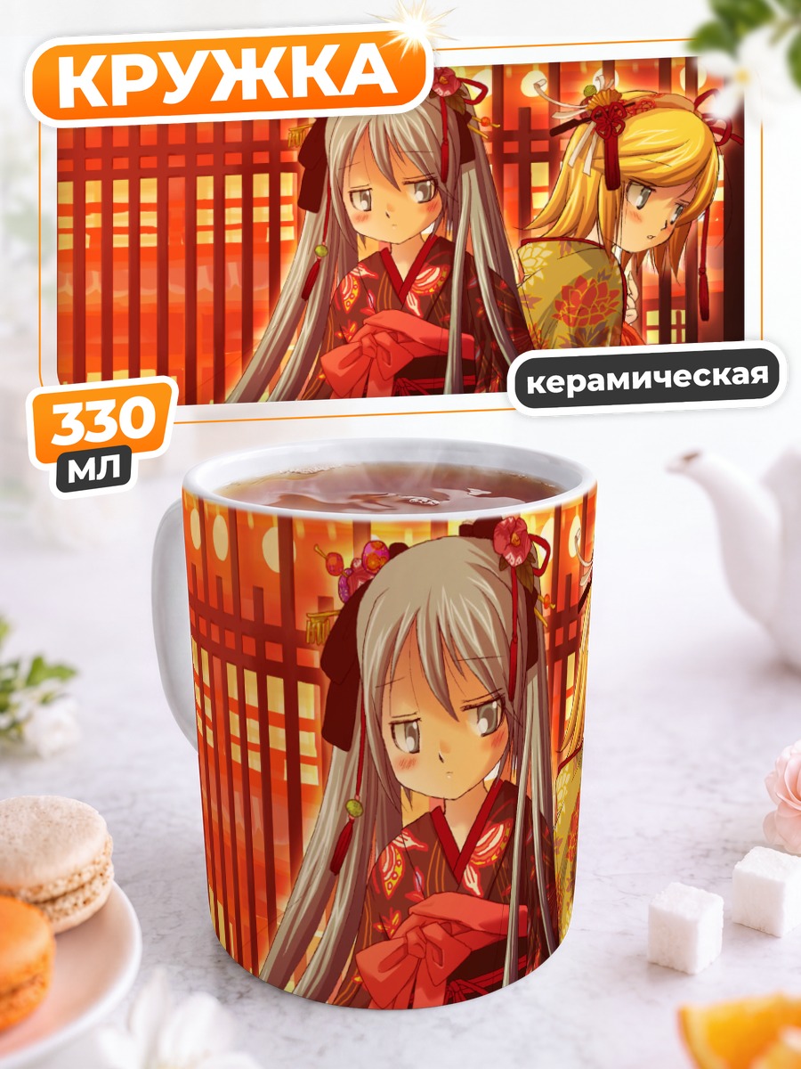 Кружка керамическая Мику Хацунэ и Рин Кагаминэ