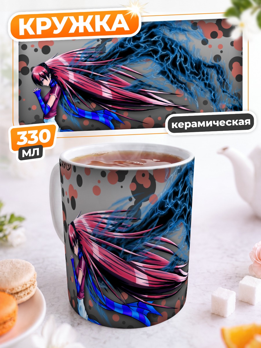 Кружка керамическая Мику Хацунэ в потоке
