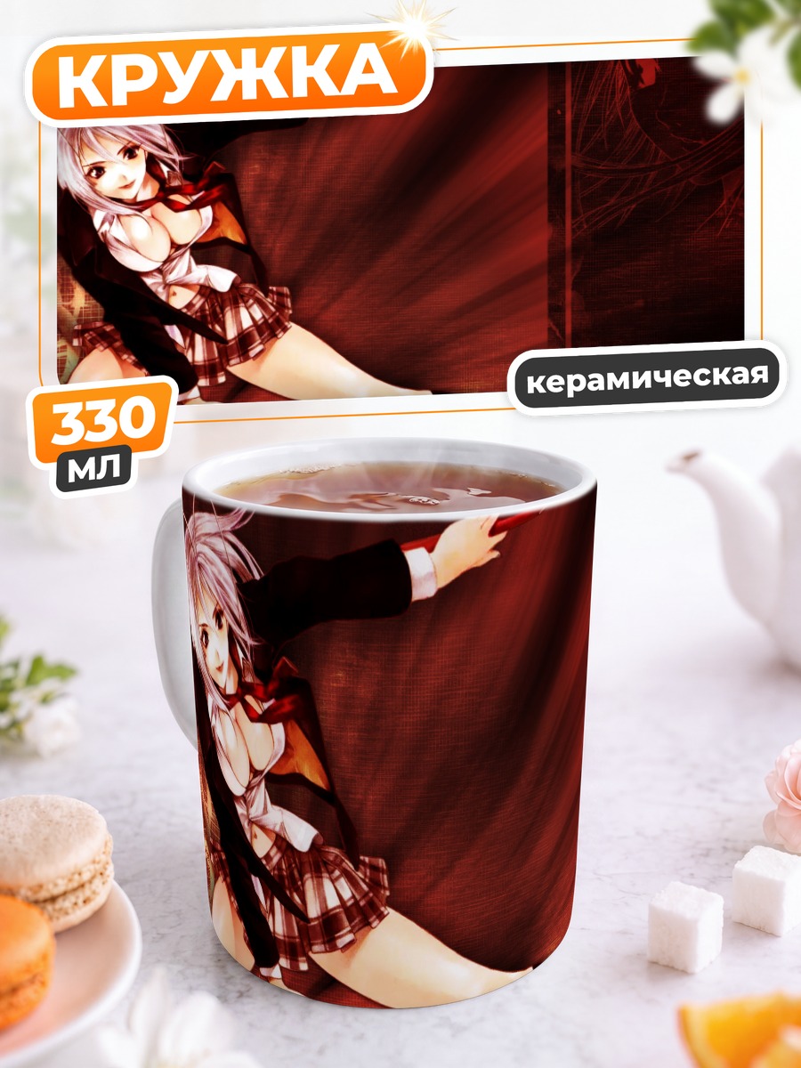 Кружка керамическая Мая Нацумэ с мечом