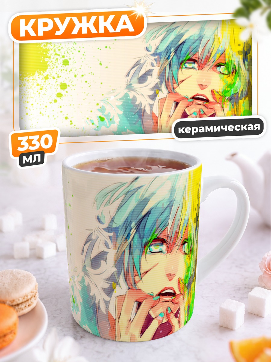 Кружка керамическая Мику Хацунэ в красках