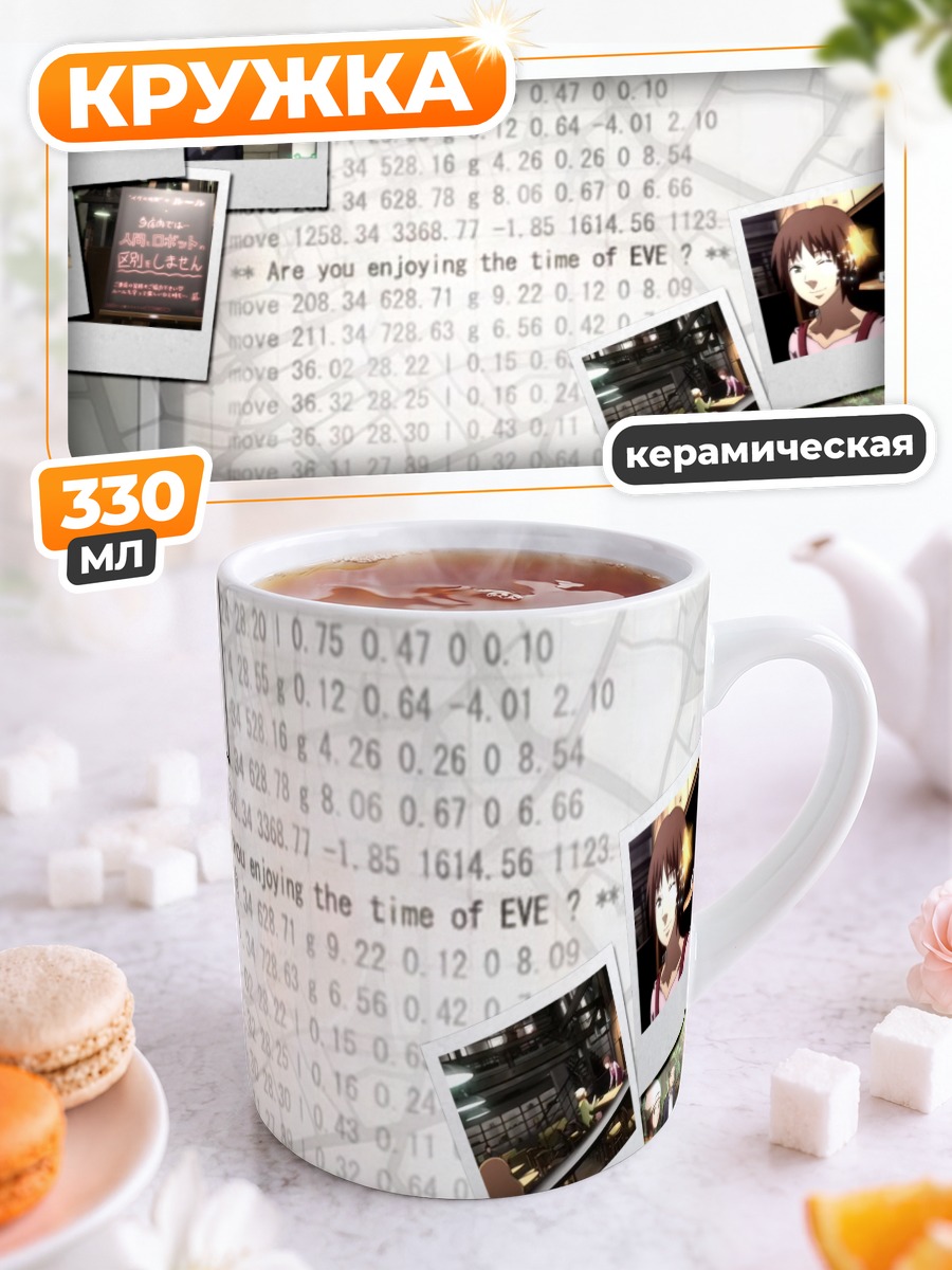 Кружка керамическая Акико из Time of Eve