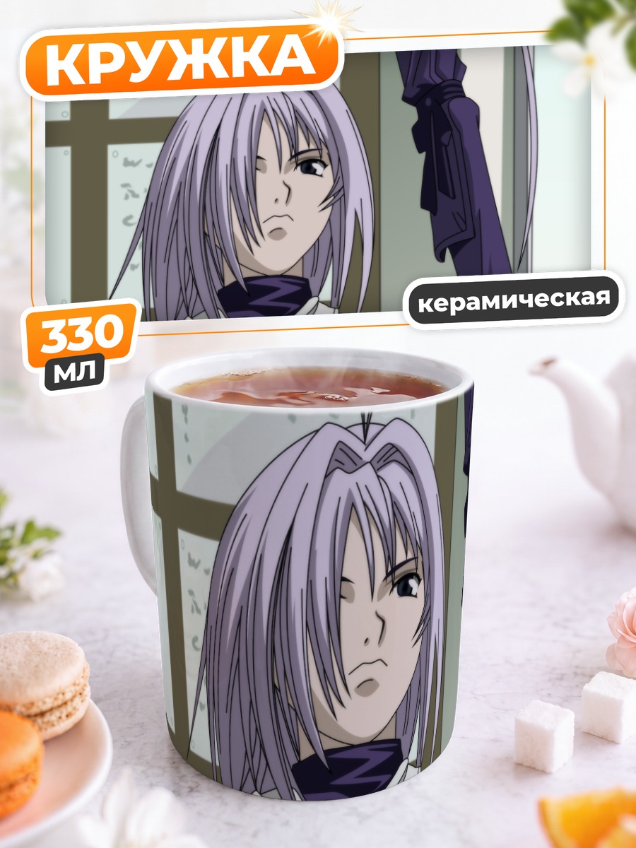 Кружка керамическая Майя Нацумэ с мечом