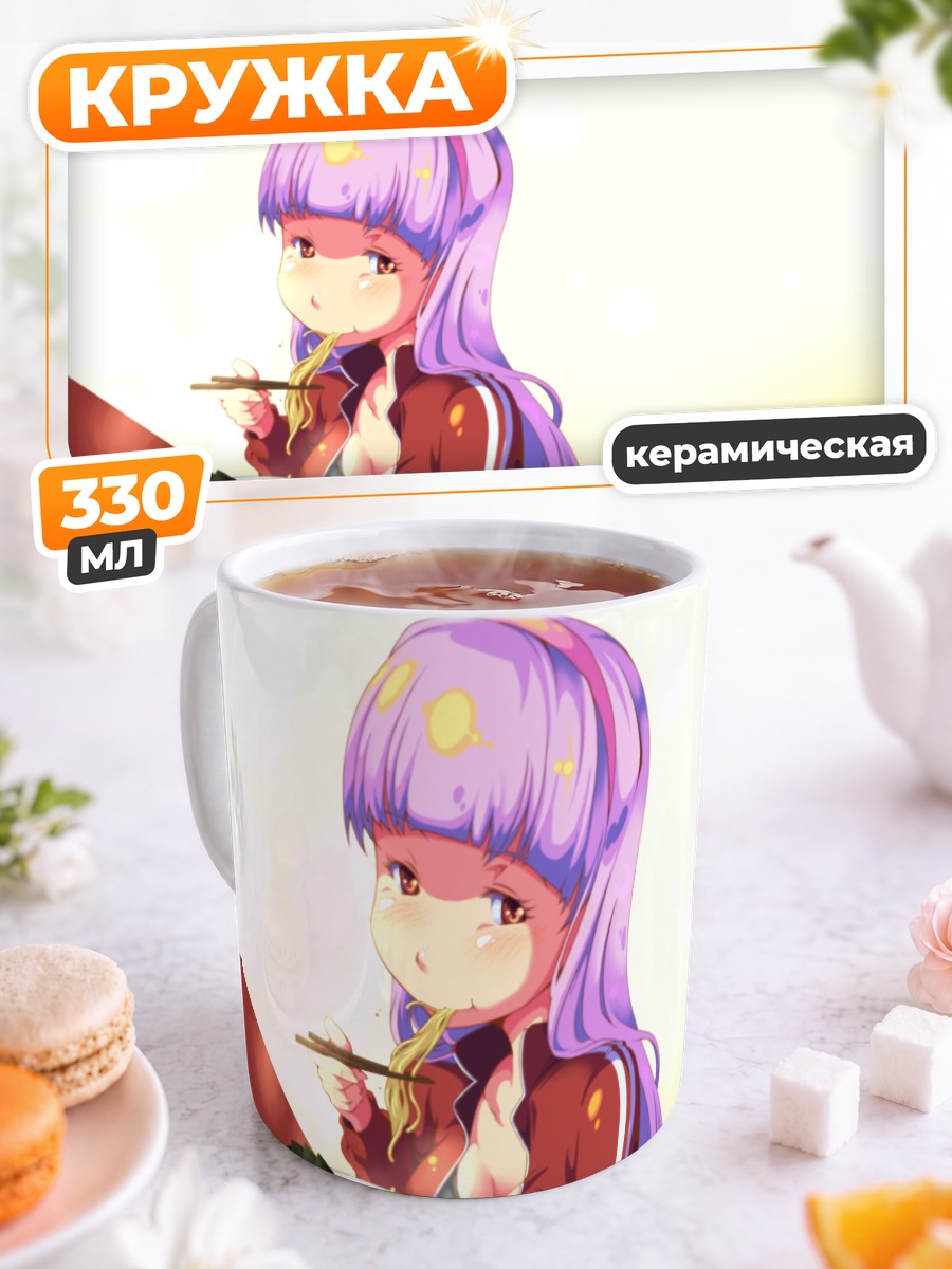 Кружка керамическая Таканэ Сидзё с лапшой