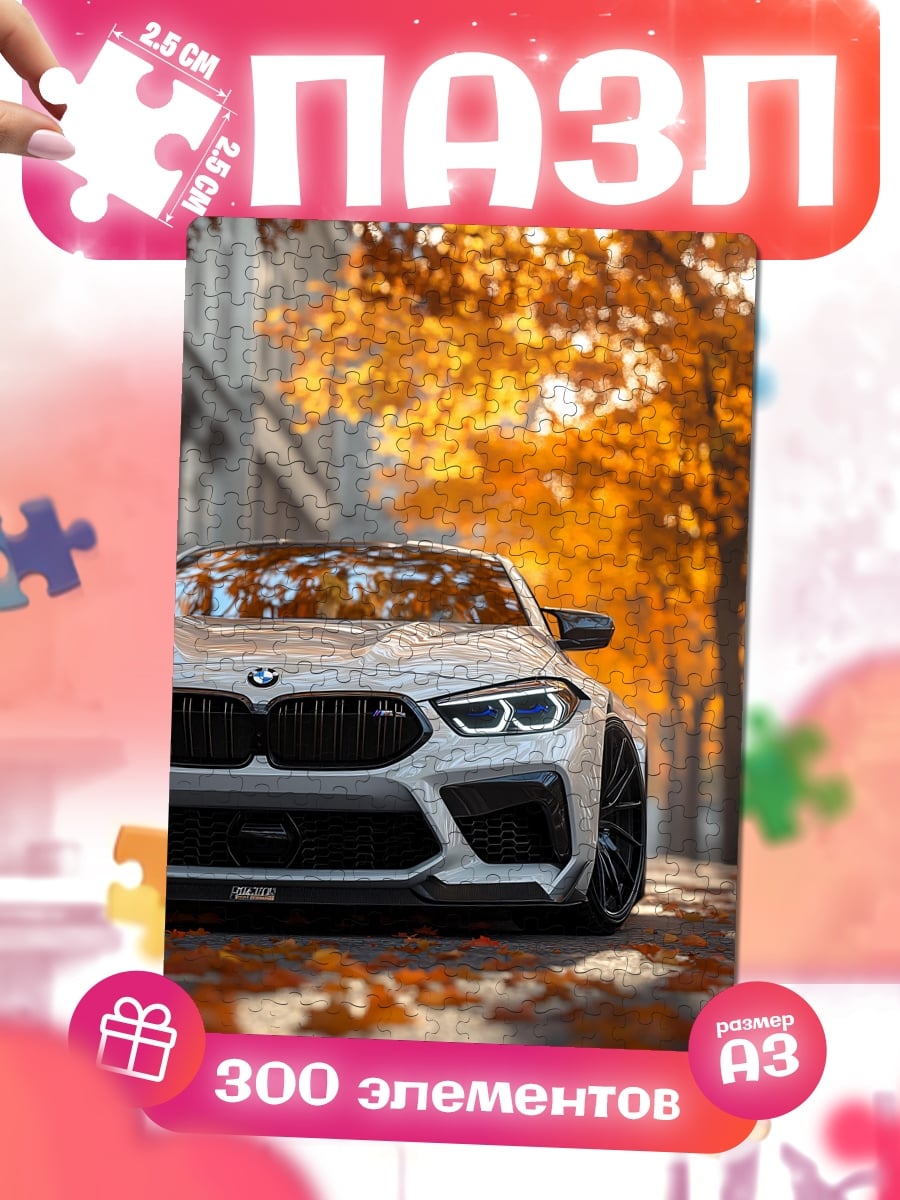 Пазлы BMW осенний город
