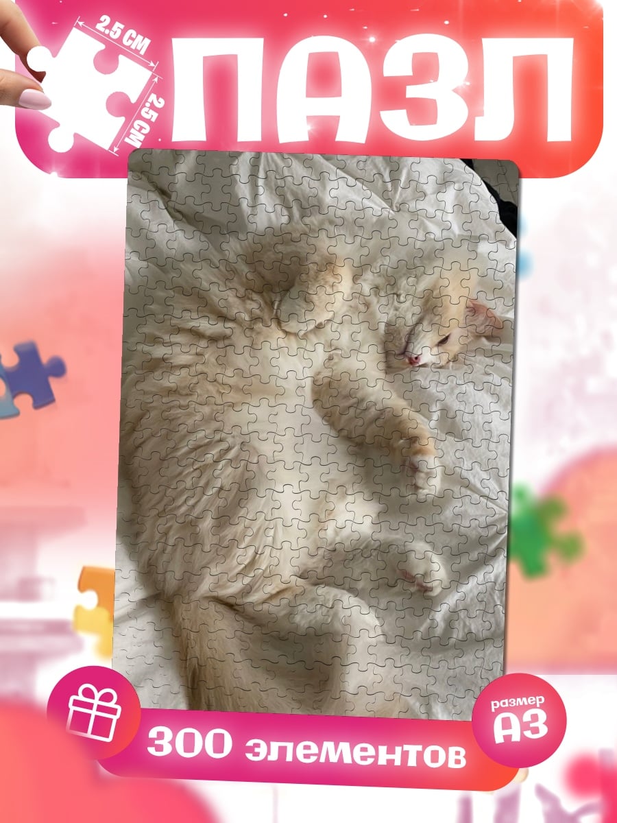 Пазлы Спящий кот