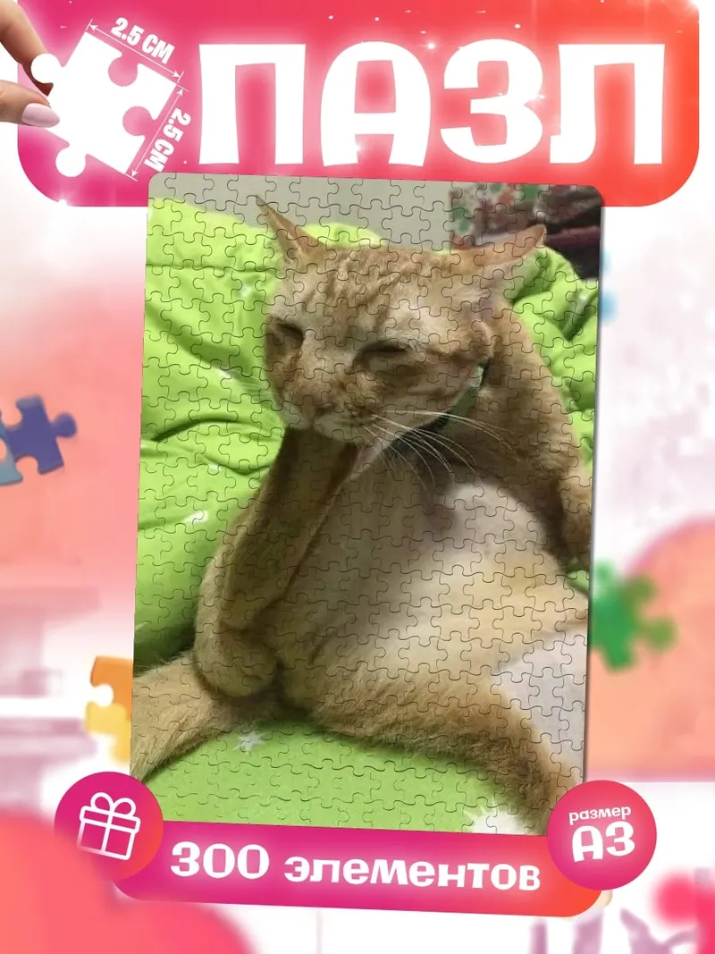 Пазлы Рыжий кот