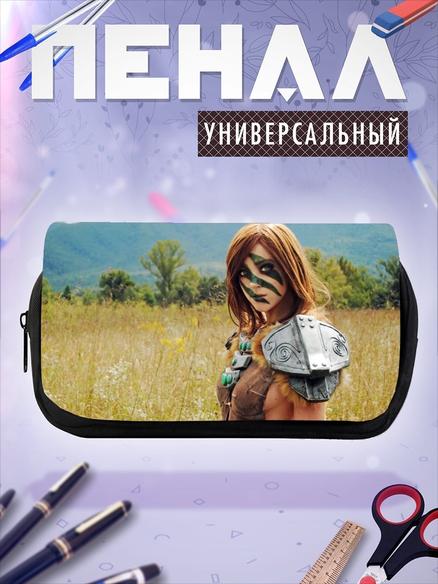 Пенал-косметичка Воительница в поле