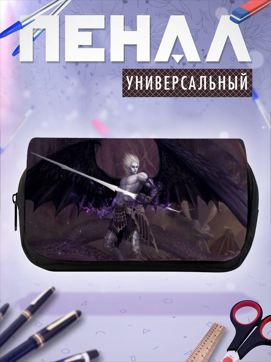 Пенал-косметичка Падший ангел с мечом