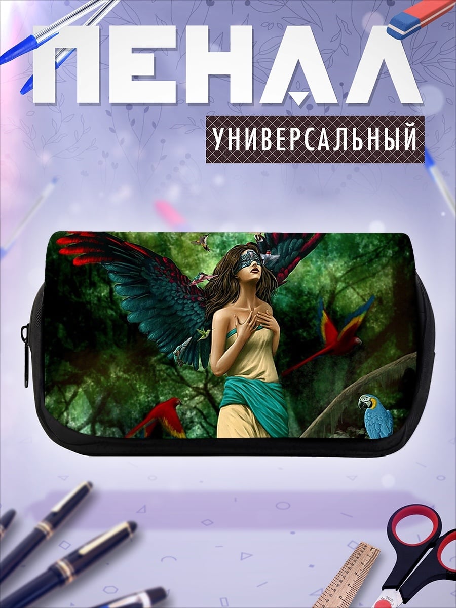 Пенал-косметичка Девушка с крыльями