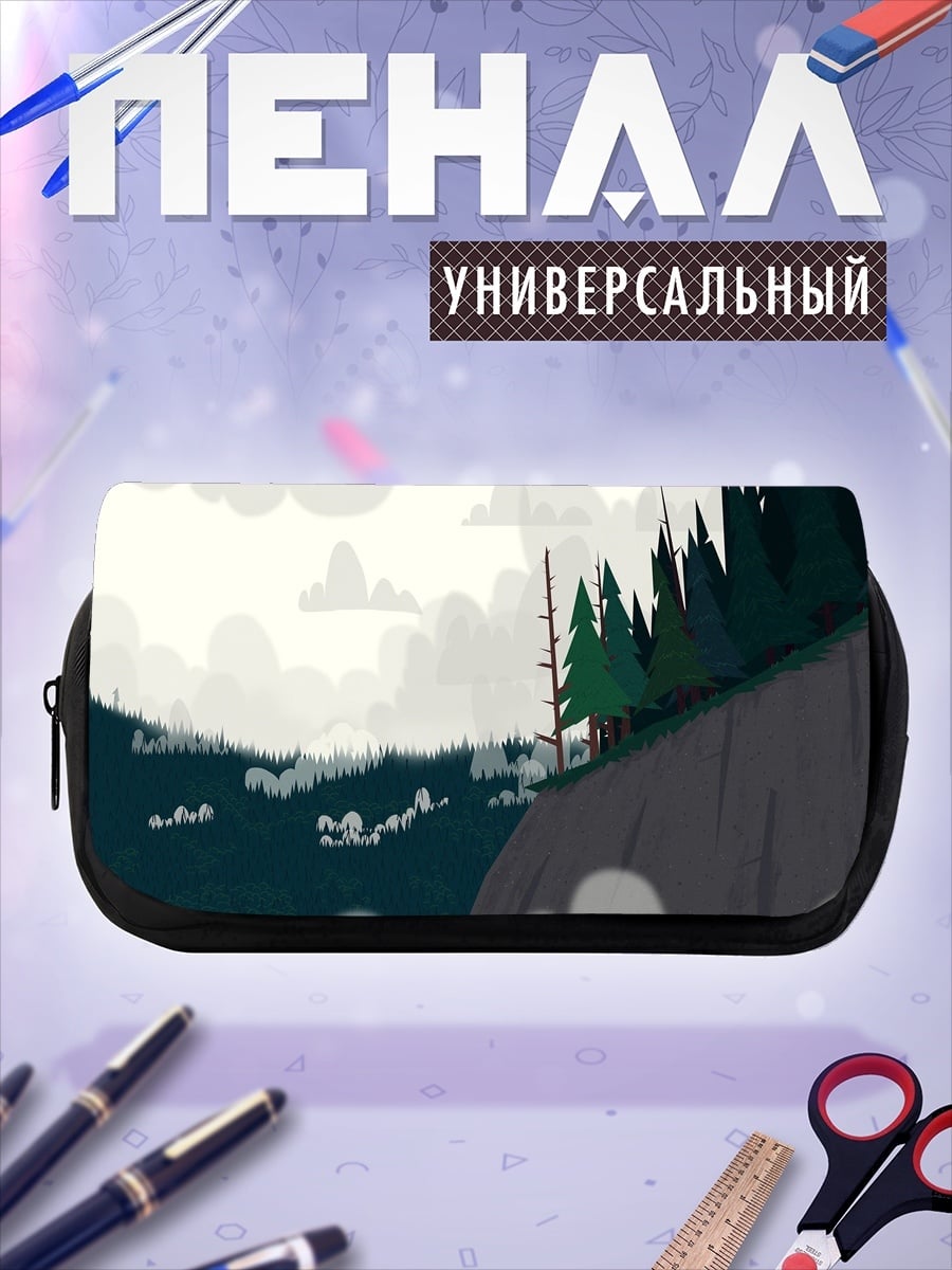 Пенал-косметичка туманный лес