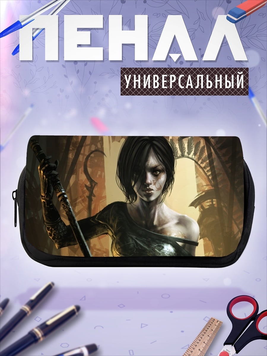 Пенал-косметичка Воительница с посохом