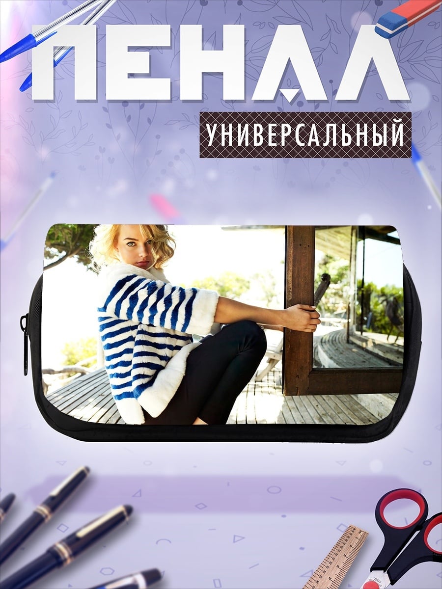Пенал-косметичка Девушка в тельняшке
