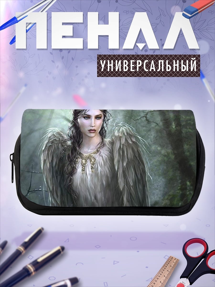 Пенал-косметичка ангел в лесу